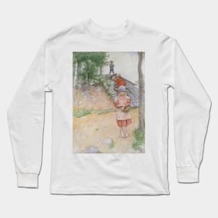 By the Cellar by Carl Larsson Long Sleeve T-Shirt